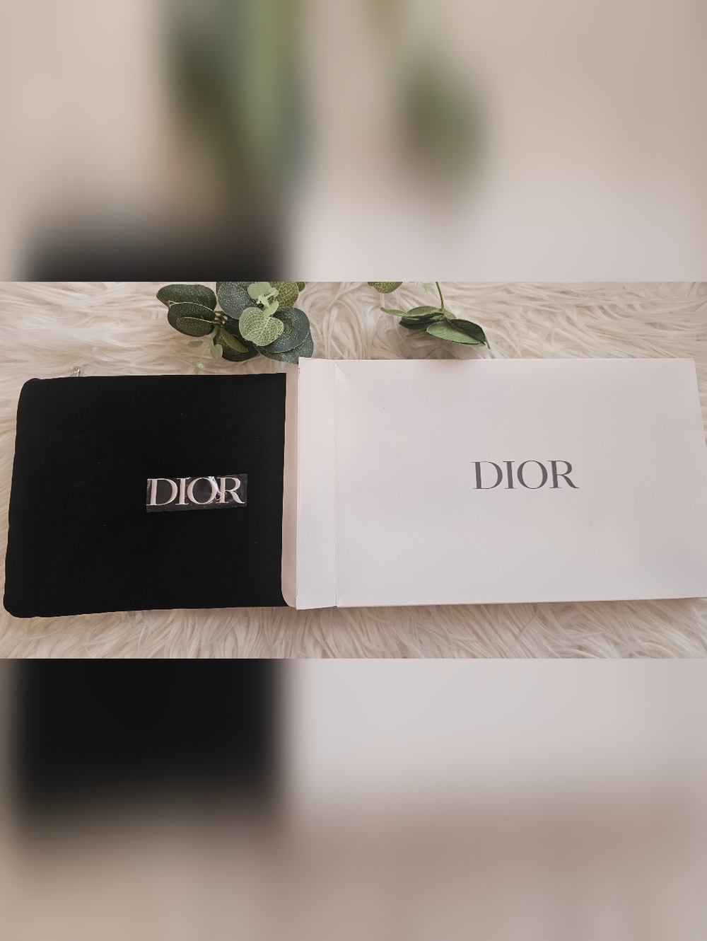 Dior Black Velvet Trousse Cosmetic Clutch Pouch with Box NIB - Picture 3 of 10